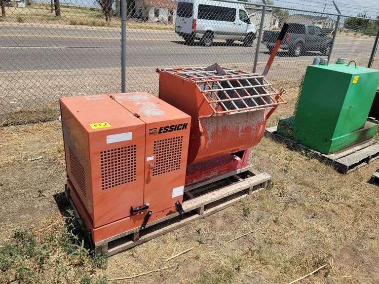 Essick Morter Mixer w/ Honda Motor Assiter Auctioneers