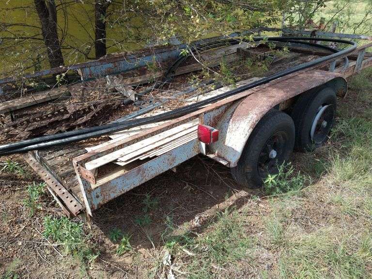 Double Axle Trailer w/ Trailer House Axles, Needs Tires Assiter