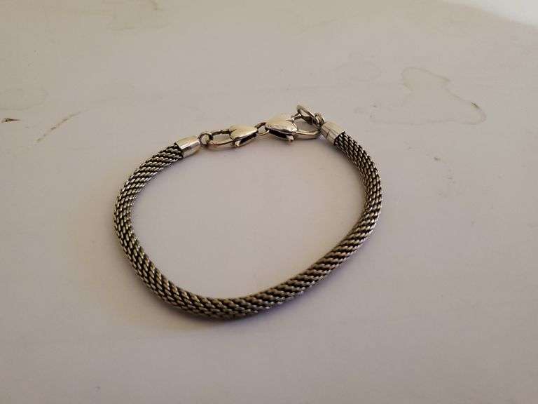 Braided Silver Bracelet Assiter Auctioneers