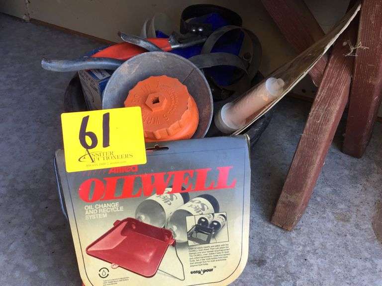 Oil Changing Supplies Incl. Drain Pan, Filter Wrenches, & Dispensing