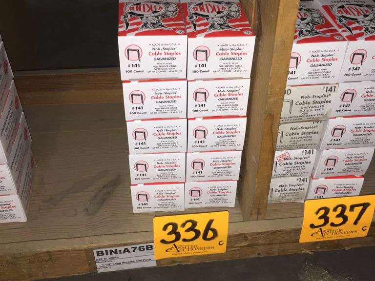 (10) Boxes of 100 Viking NobStaples 141 Assiter Auctioneers