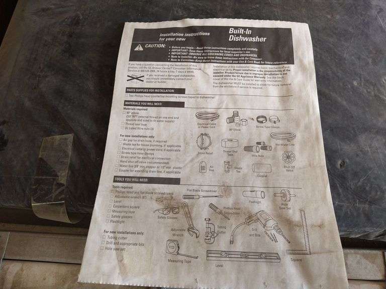 GE Built In Dishwasher Assiter Auctioneers