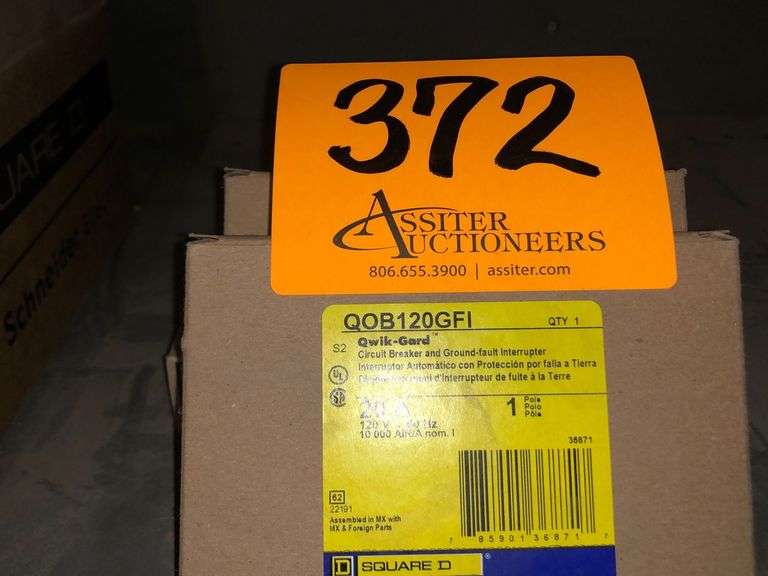 (3) Square D Q0B120GFI Bolt On Breakers