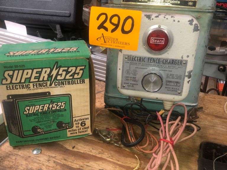 (2) Electric Fence Chargers , Sears & Super 525 Assiter Auctioneers