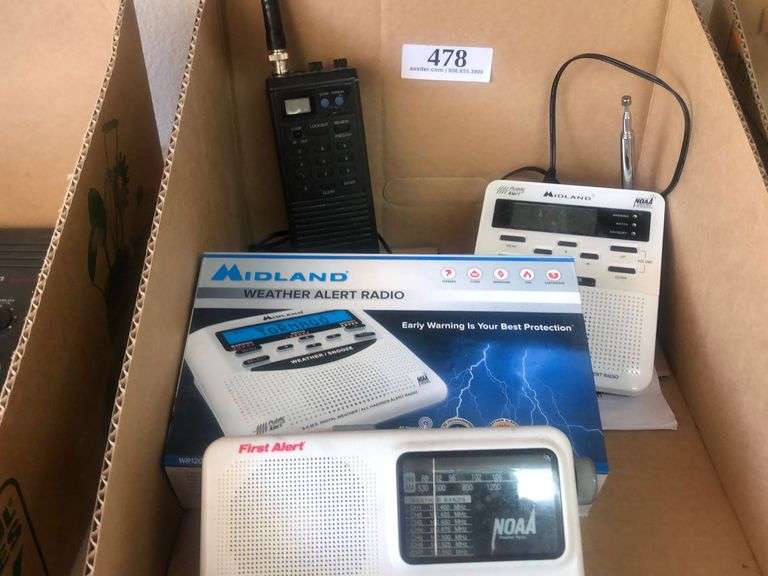 (2) Midland Weather Radios and More Assiter Auctioneers