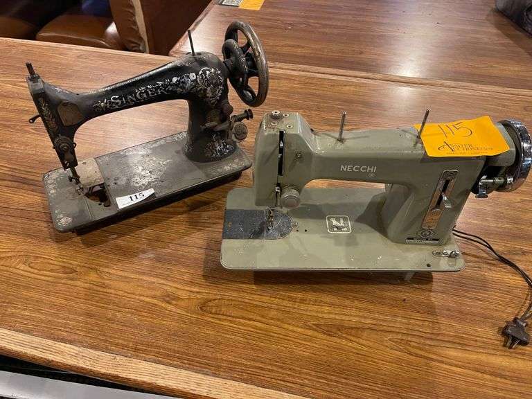 Singer & Necchi Sewing Machine Assiter Auctioneers