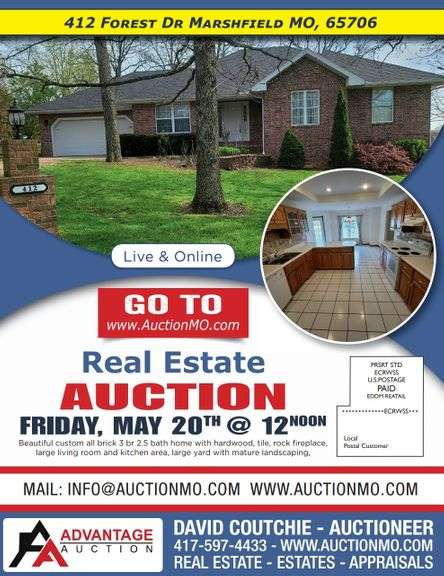 Real Estate Auction - Marshfield MO