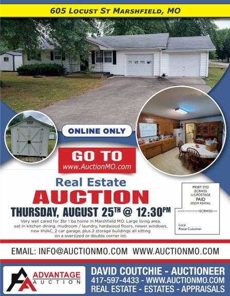 Real Estate Auction - Marshfield MO