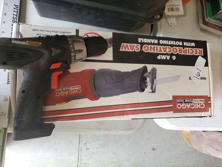 6 Amp Reciprocating Saw and Power Drill 