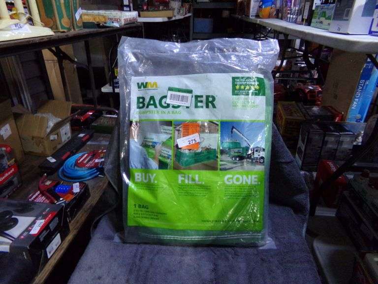 Waste Management Bagster Dumpster in a Bag Baer Auctioneers Realty, LLC
