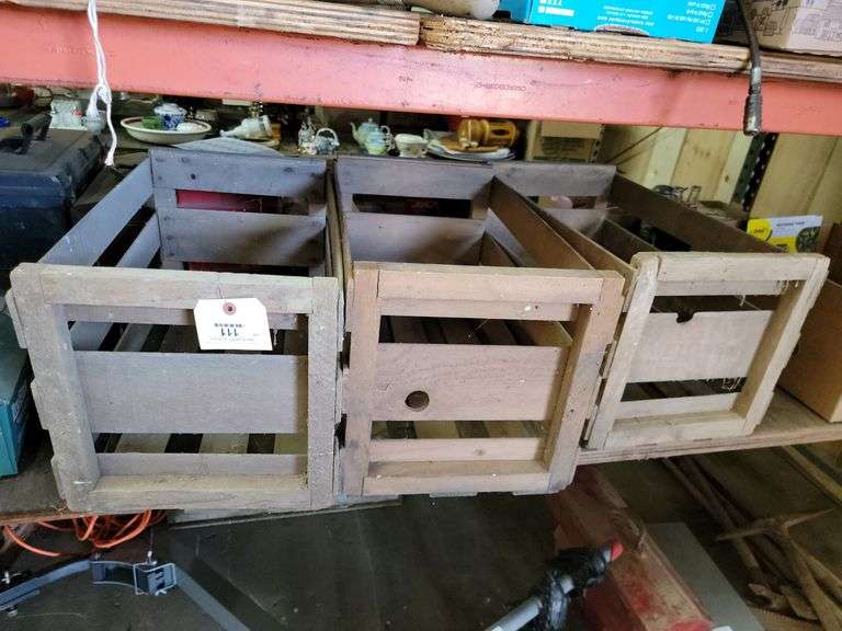 3 Wooden Crates Baer Auctioneers Realty, LLC