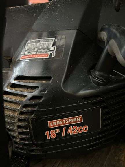 Craftsman 18” Chainsaw 42cc w/ Case and Chains - Baer Auctioneers ...