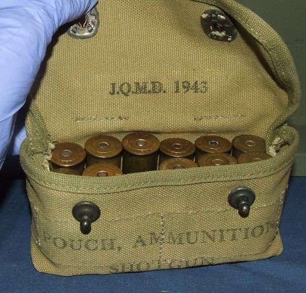 WW2 Shotgun Pouch and Brass Ammo Baer Auctioneers Realty, LLC