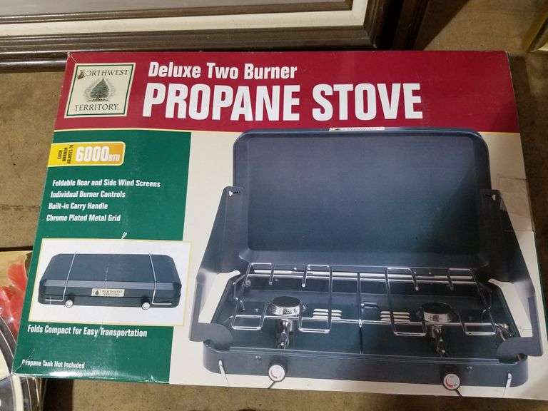 Northwest Territory Deluxe Two Burner Propane Stove NIB Baer