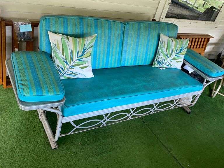 2 Rocking Porch Chairs, Glider, Covers Baer Auctioneers Realty, LLC