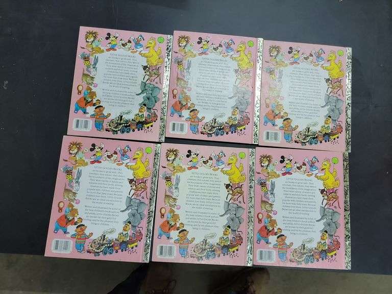 6 Vintage Walt Disney Little Golden Books Baer Auctioneers Realty, LLC