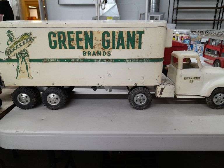 Vintage Tonka Green Giant Semi Truck And Trailer Baer Auctioneers
