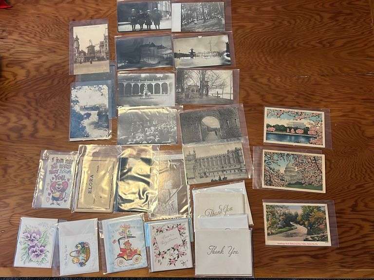 Lot of Ephemera and Vintage Post Cards - Baer Auctioneers - Realty, LLC