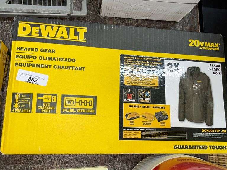 DeWalt Women's Heated Jacket Size 2X Baer Auctioneers Realty, LLC