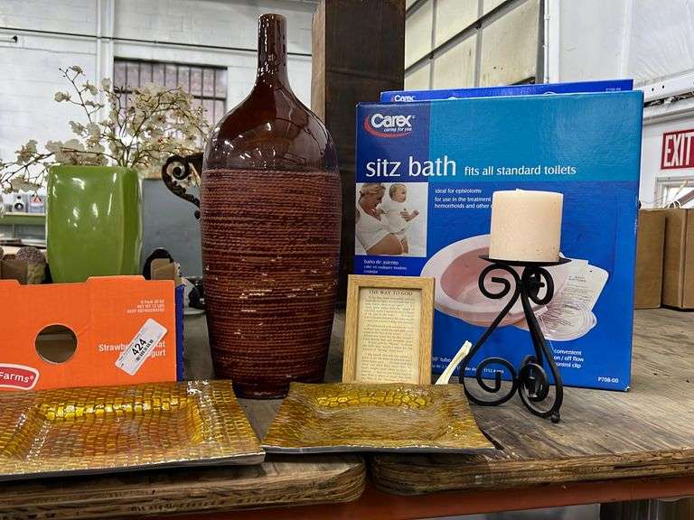 Decorative Plates, Vase and Medical Supplies Baer Auctioneers