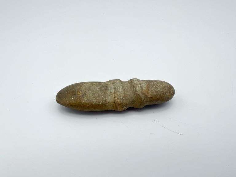 Native American Carved Small Grooved Stone Axe Head