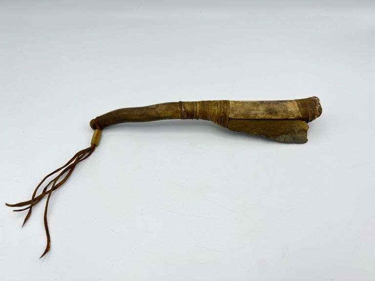 Bone Handle Native American Cutting Tool with Bone Handle Baer