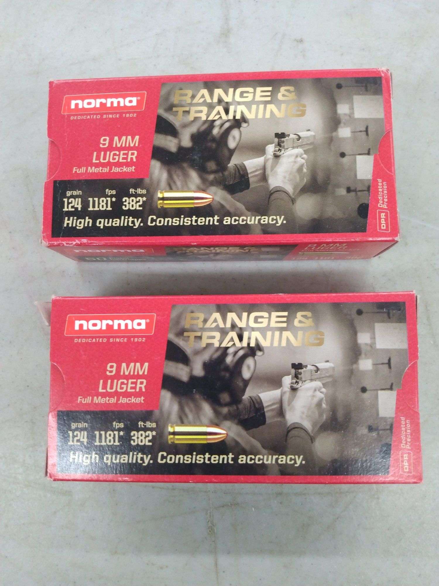 2-50 Rnd Box Norma 9mm Luger - Baer Auctioneers - Realty, LLC