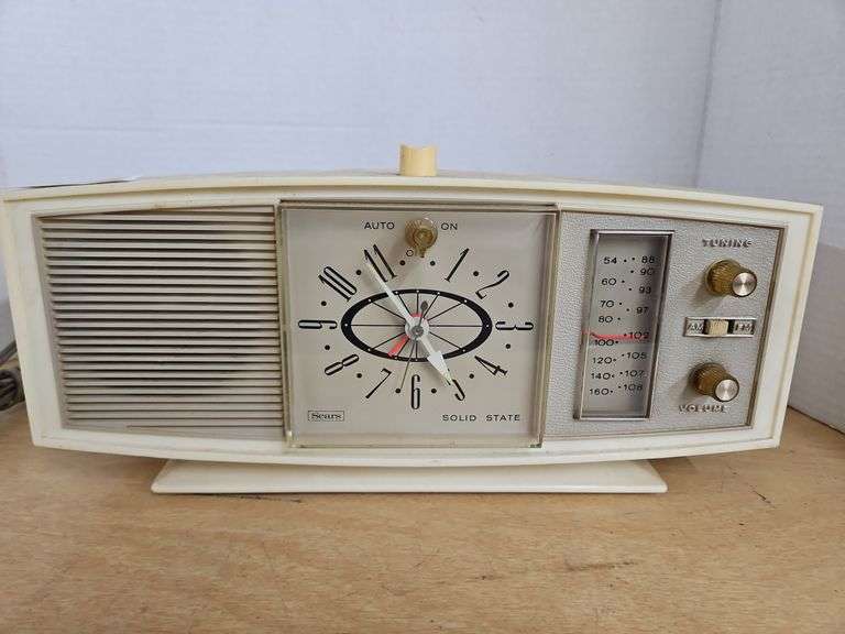 Vintage Sears Radio Clock Baer Auctioneers Realty, LLC