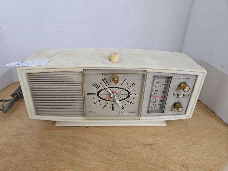 Vintage Sears Radio Clock Baer Auctioneers Realty, LLC