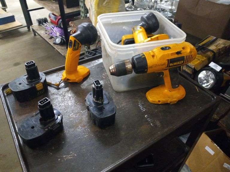 Assorted Power Drills, Batteries, Screwdrivers, Wrenches Baer