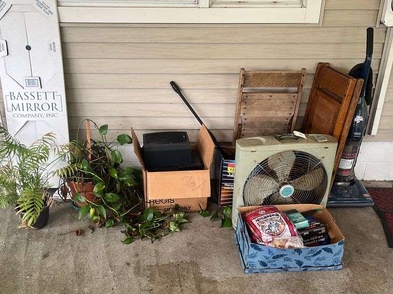 Vintage metal box fan electric pressure washer rca speakers folding
