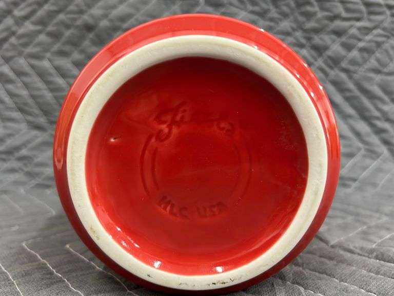 Fiesta Scarlet Utensil Crock Baer Auctioneers Realty, LLC