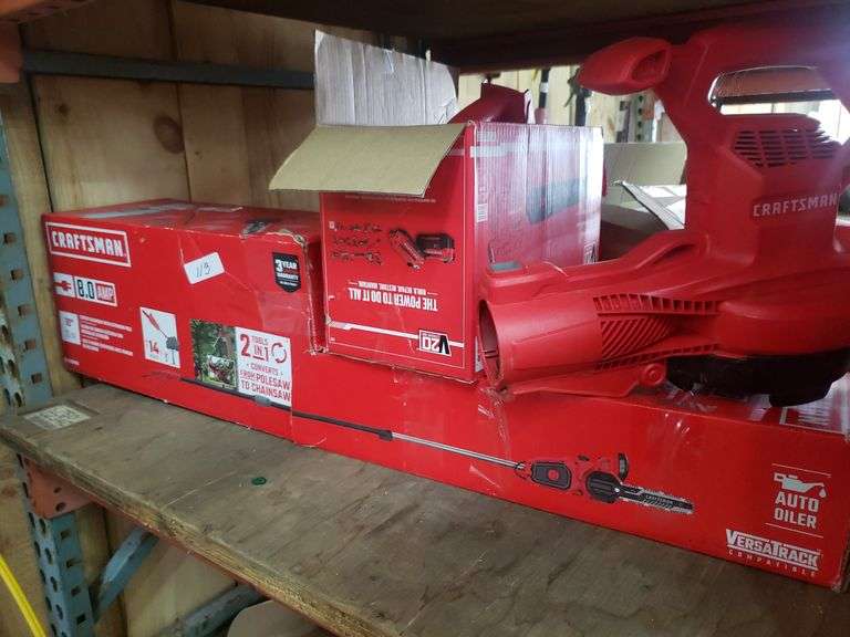 Craftsman Pole Saw/Chainsaw, Leaf Blower, Corded Blower/Vacuum/Mulcher