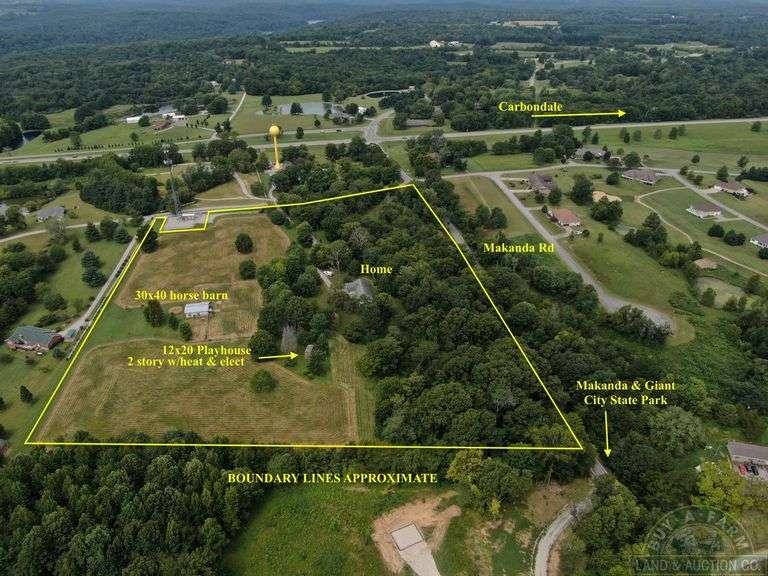 Jackson County IL 14.44+- Acres / Home Stable Pasture Horses / 2967LA