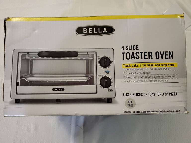 Bella Toaster Oven Baker Auctions & Real Estate, LLC