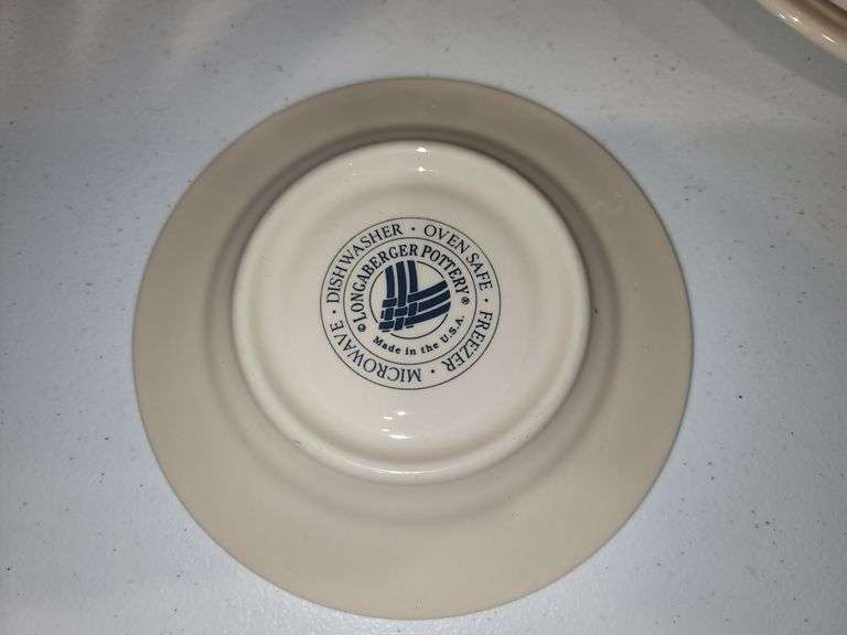 Complete set of Longaberger Dishes Baker Auctions & Real Estate, LLC