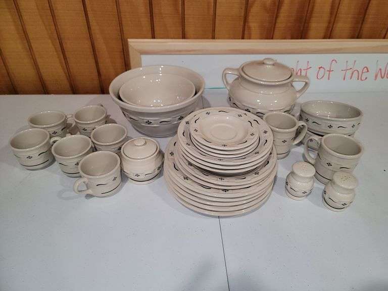 Complete set of Longaberger Dishes Baker Auctions & Real Estate, LLC