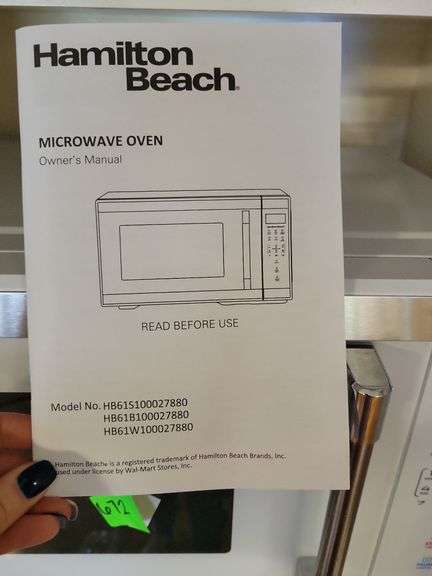 Hamilton Beach Microwave - Baker Auctions &amp; Real Estate, LLC