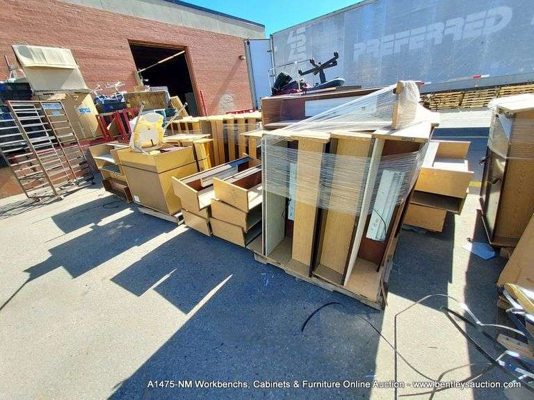 LOT (5) PALLETS ASSORTED WOOD FURNITURE Bentley & Associates, LLC