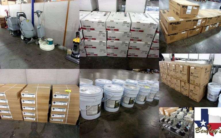 1508-TX Janitorial & Material Handling Equipment Online Auction