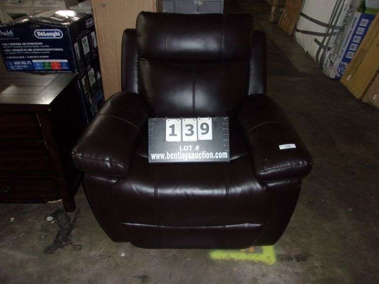 JACOB POWER RECLINER MODEL 9580 DARK BROWN Bentley & Associates, LLC