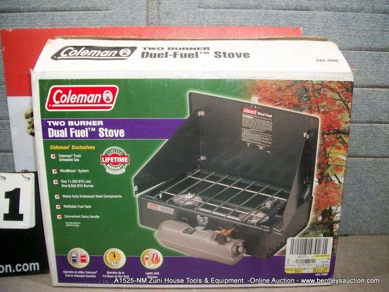 COLEMAN 424700G TWO BURNER DUELFUEL STOVE Bentley & Associates, LLC