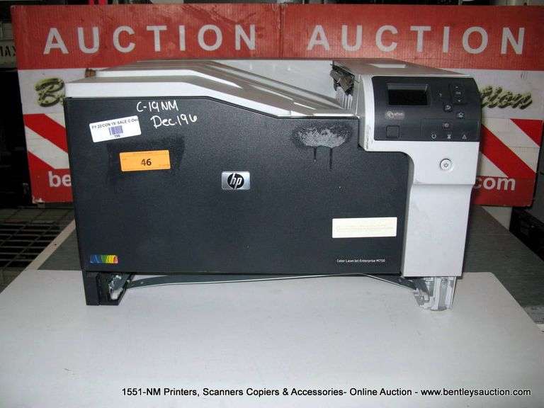HP COLOR LASERJET ENTERPRISE M750 PRINTER Bentley & Associates, LLC