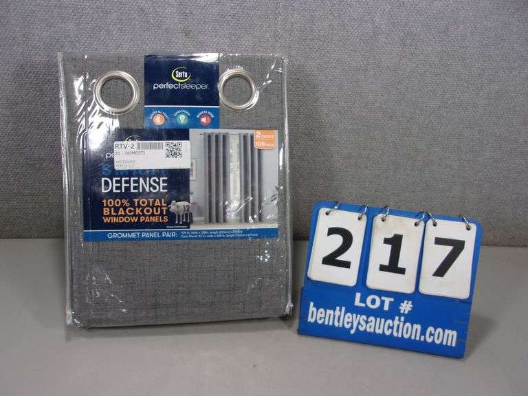 SERTA PERFECT SLEEPER 100 TOTAL BLACKOUT WINDOW PANELSGRAY Bentley