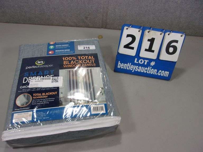 SERTA PERFECT SLEEPER 100 TOTAL BLACKOUT WINDOW PANELSGRAY Bentley