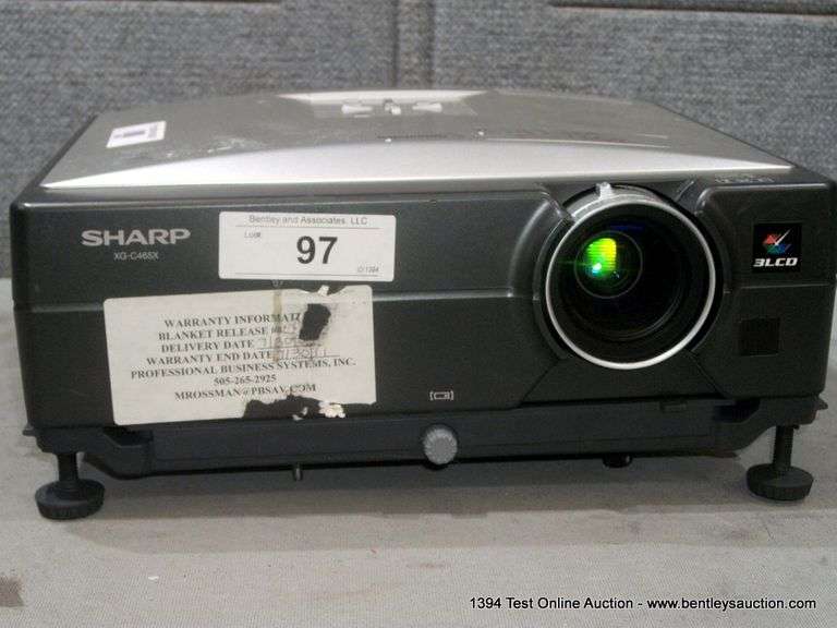 SHARP XG-C465X PROJECTOR - Bentley & Associates, LLC