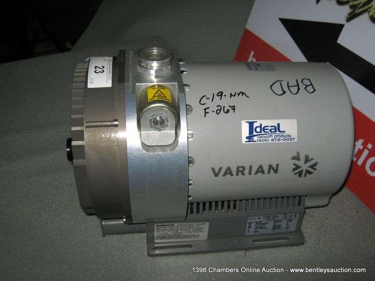 VARIAN SH100 SCROLL PUMP Bentley & Associates, LLC