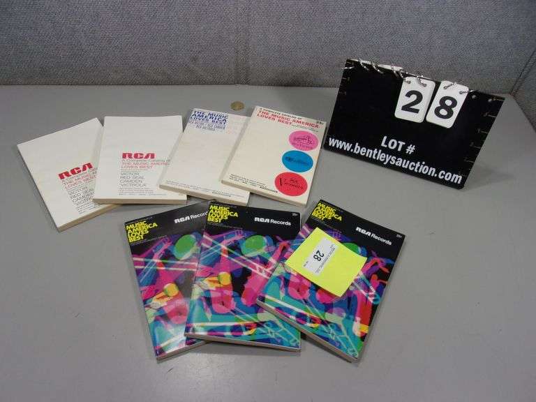 LOT (7 BOOKS) RCA CATALOG RECORD BOOKS Bentley & Associates, LLC