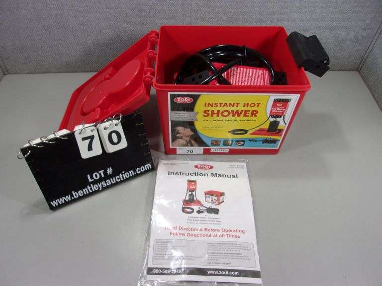 ZODI OUTDOORS INSTANT HOT SHOWER PORTABLE SHOWER HEATER Bentley