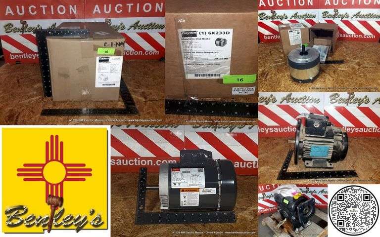 1539-NM Electric Motors Online Auction